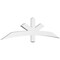 Ekena Millwork Alberta Architectural Grade PVC Gable Bracket, 72"W x 18"H x 2"D x 4"F, 6/12 Pitch GBP072X18X0204ALB00 - alternate 1